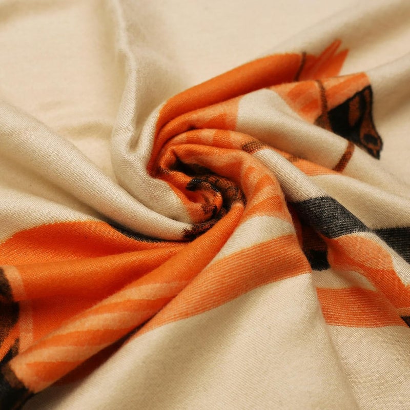 EXTREE Scarfs for Women Pashmina Silky Shawl Wrap for Evening Dressing Blanket Open Front Poncho Cape - Image 2